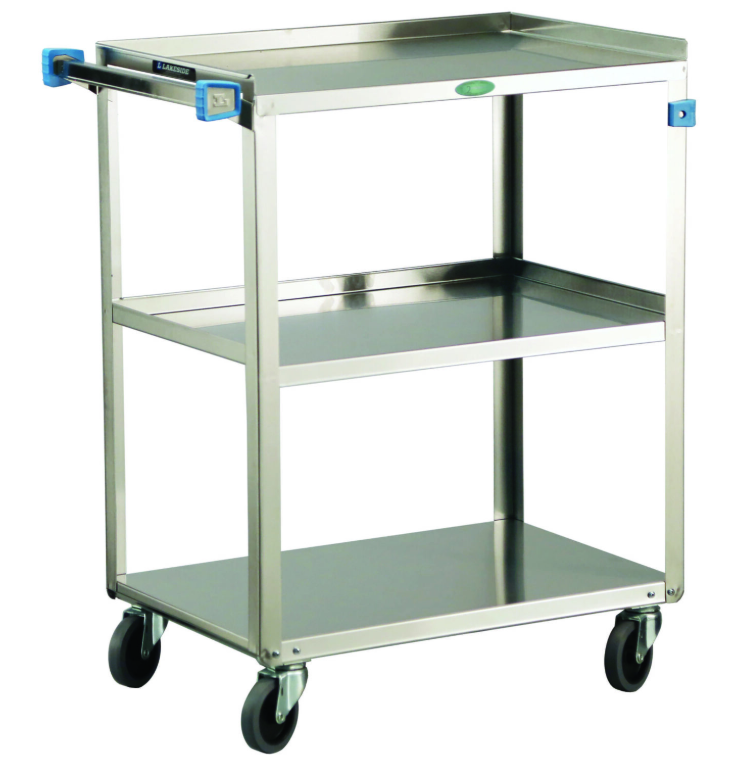 Lakeside 411 Stainless Steel Utility Cart, 3 Shelf