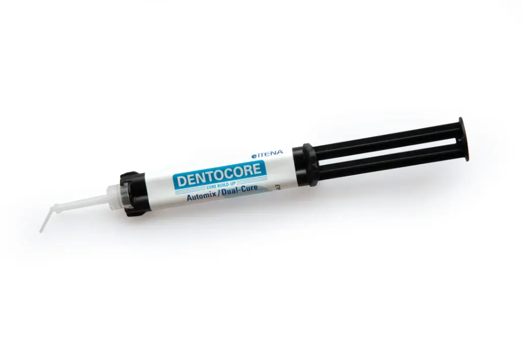 DentoCore White shade, 1 x 50gm Cartridge, 25 Mixing Tips, 25 Intraoral Tips