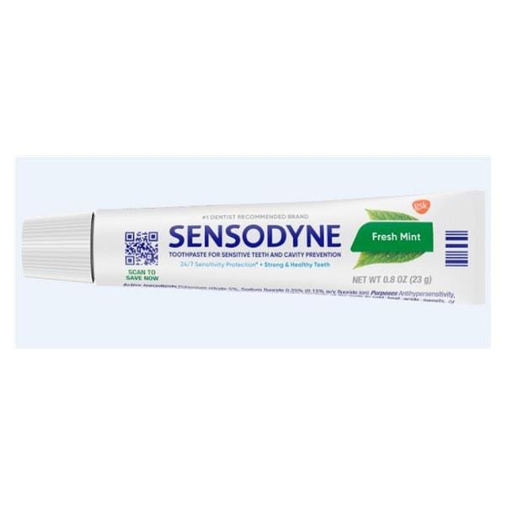 Sensodyne® Fresh Mint Toothpaste, 0.8 oz., 50 cartonless tubes/cs. Old # 88737A