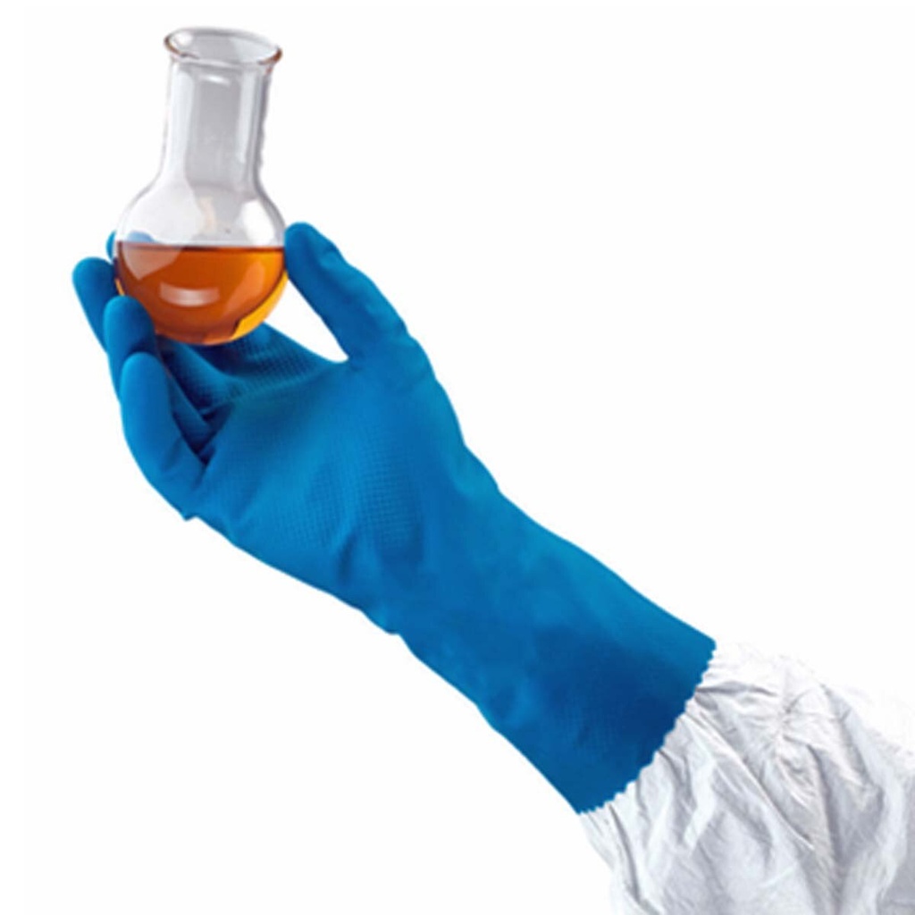 Canner & Handler Glove, Size 10.0, Blue, Latex, 12 pr/bg, 12 bg/cs