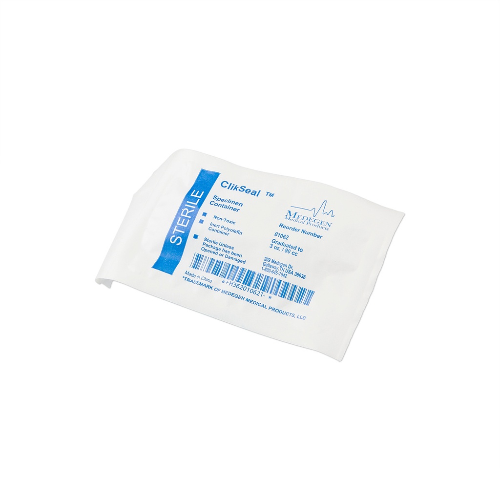 Container, ClikSeal, 90cc, PeelPouch, 100/cs