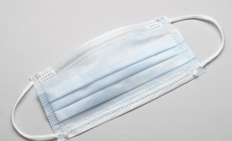 Procedure Mask, Earloops, Blue, Level 1, Tissue Inner Layer, 50/bx, 10bx/cs