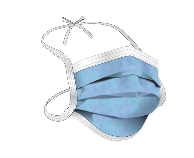 Surgical Mask, Level 1, Ties, Blue, 50/bx, 6 bx/cs