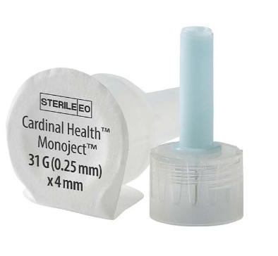 Monoject Pen Needle, 31G x 4mm, Light Blue, 100/bx, 24bx/cs