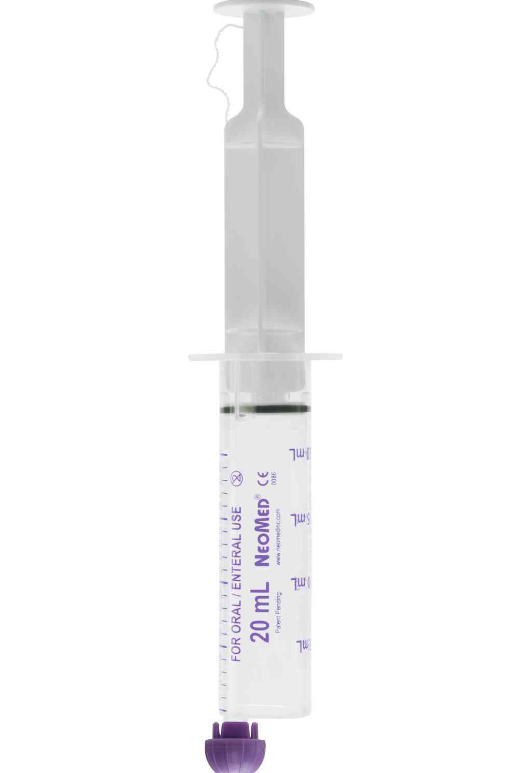 ENFit Gpro Syringe, 20mL, Purple Sterile, 100/cs