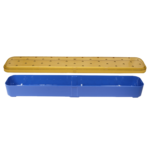 Riley™ Scopepak® Container, Base & Lid, w/Scope Holder Sets, Dimensions 4 x 26 x 2.8 in, Extra Large