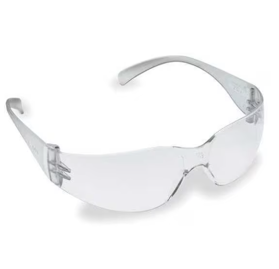 Virtua Protective Eyewear, Clear Anti-Fog Lens, Clear Temple, 20/cs