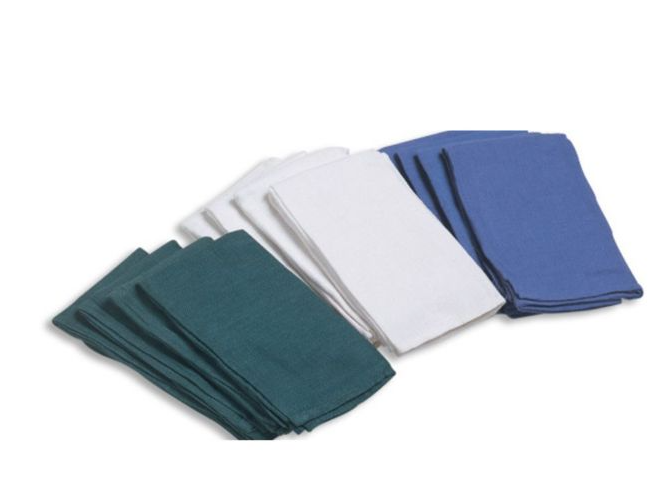 Surgical Towel, Standard Cotton, 17" x 23", Blue, Sterile, Disposable, 6/pk, 12pk/cs