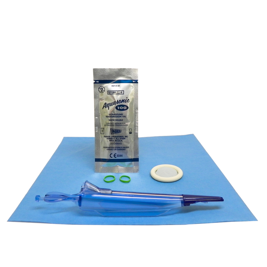 Endocavity Needle Guide, 3.5cm x 20cm Latex Cover, Sterile Gel, Bands, Sterile, Compatible with GE Healthcare E8C, E721, E8C-RS, E72, IC5-9-D, IC5-9H, IC9B-RS, MTZ, MZ; ECM E610P; SAMSUN VR5-9, 24/bx