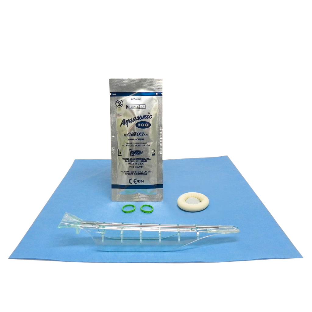 Endocavity Needle Guide, 2.6cmx20cm Latex Cover, Sterile Gel, Bands, Sterile, Compatible w/ Esaote E8-5 R10, Mindray EV6.5 MHZ/R10, 6CV1, 6CV1P, 6CV1s, 65EC10EA, 65EC10EB, 65EC10HA, CB10-4, CB10-4e, CB10-4s, V10-4, V10-4B, V10-4BP, V10-4Bs, V10-4s, V11-3, V11-3B, V11-3BE, V11-3E, V11-3H, V11-3HE, V11-3Hs, V11-3HU, V11-3s, V11-3WE, Samsung EC4-9ES, EC4-9IS, ER4-9ES, 10R EV/140D, Siemens 6.5 EC10, EC7, EC9-4, EV9-4, Supersonic Imagine SE12-3, SEV12-3, Terason 8EC4(V), Zonare E9-3, 24/bx (Not Available For Sale into Canada