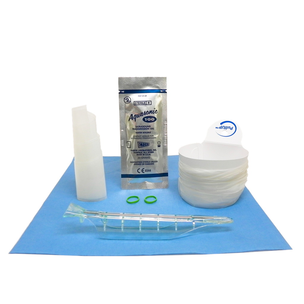 Endocavity Needle Guide, 4"-1.25" x 24" SlimFit Cover, 4"-1.25" x 12" PU Cover, Sterile Gel, Bands, Sterile, Esaote; Mindray; Samsung; Siemens, EV9-4 , 24/bx