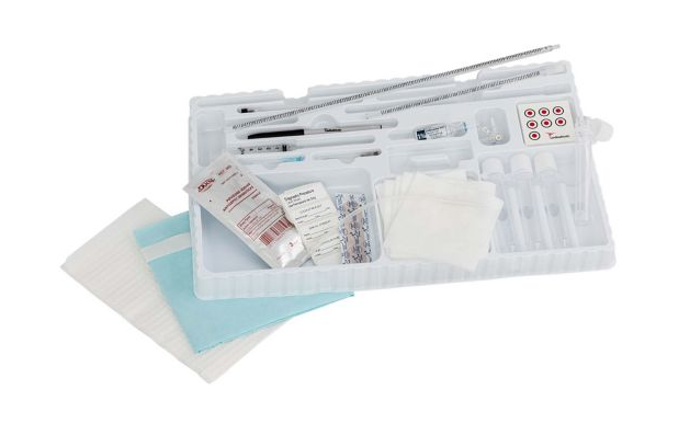 32-Piece Safety Lumbar Puncture Tray w/ Spinal Needle, 22G x 3.5", 10/cs