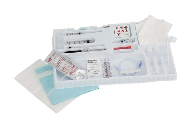 Conventional Myelogram Tray w/Spinal Needle, 22G x 3.5", 10/cs