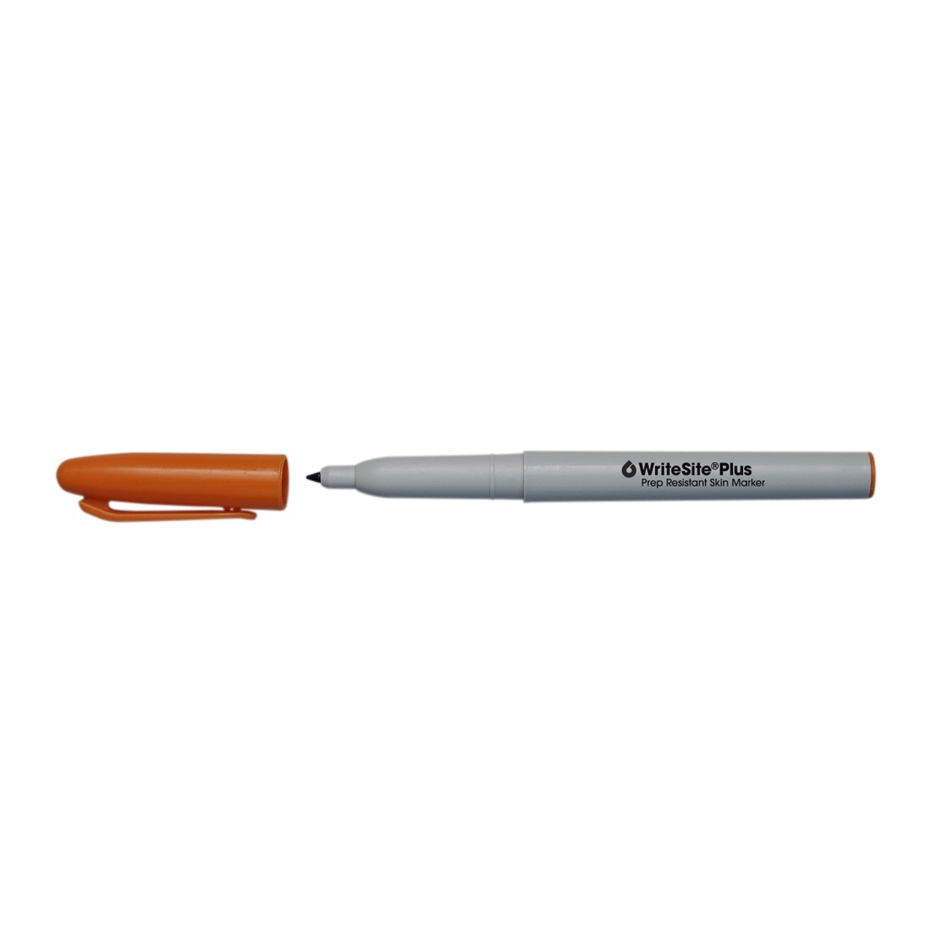 WriteSite Plus Skin Marker, Prep Resistant, Regular Tip, Pen Only, Non-Sterile, 100/bx
