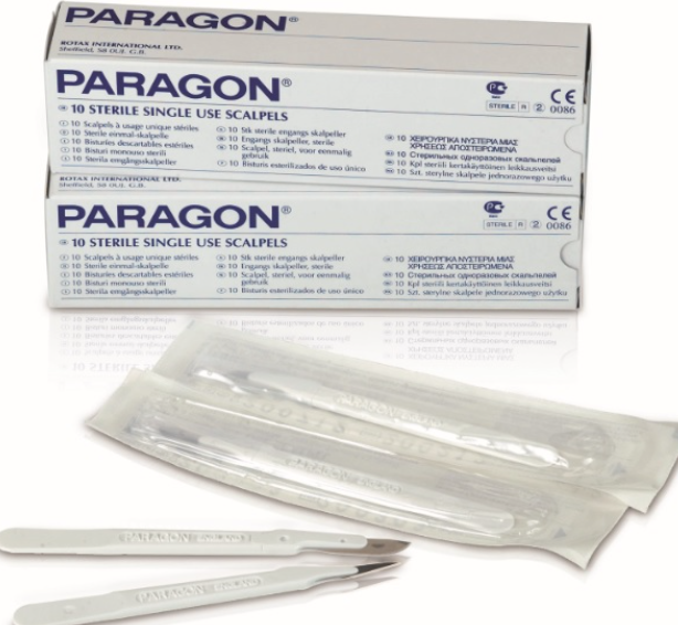 Scalpel, Disposable, Sterile, Num 10, 1/pch, 10pch/cs