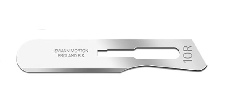 Blade, Swann Morton, Stainless Steel, Size 10, Sterile, 100/bx