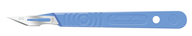 Scalpel, Swann Morton, Size 10a, Blue Handle, Disposable, Sterile, 10/bx