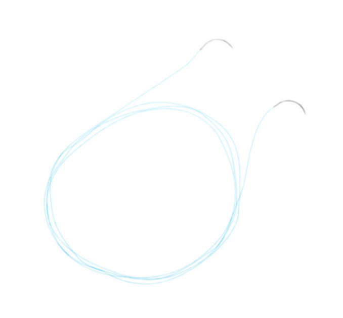 Suture, Size 5-0, 30", Blue, CV-15, DA, VP, 36/pk
