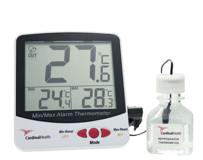 Incubator Thermometer, Triple Display, Digital Alarm, -50 to 70° C