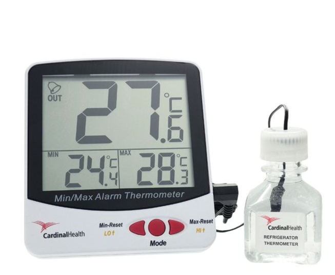Triple Display Large Digit Alarm Digital Thermometer