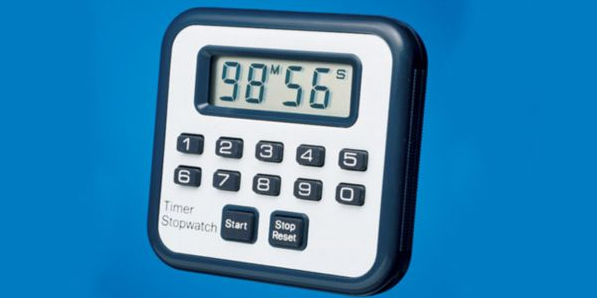 Traceable Mini Alarm/ Stopwatch Timer, 2.5" x 2.25" x 0.5"