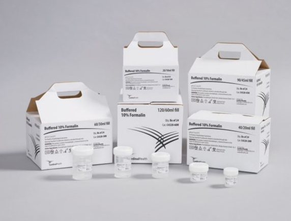 10% Neutral Buffered Formalin Prefilled Specimen Container, 10 ml Fill in 20 ml Container, Handi Pack, 24/bx, 8 bx/cs