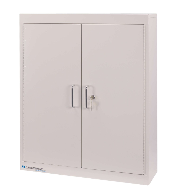 Lakeside LTC-1 Medication Storage Cabinet, Beige, 4 Adjustable Shelves