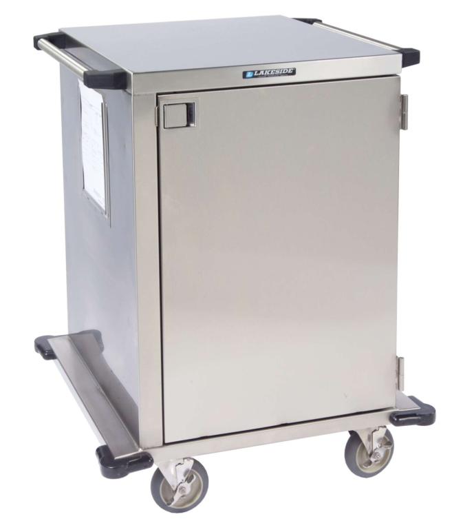 Lakeside 6940 Closed Case Cart, 1 Door, 18" Wire Shelves