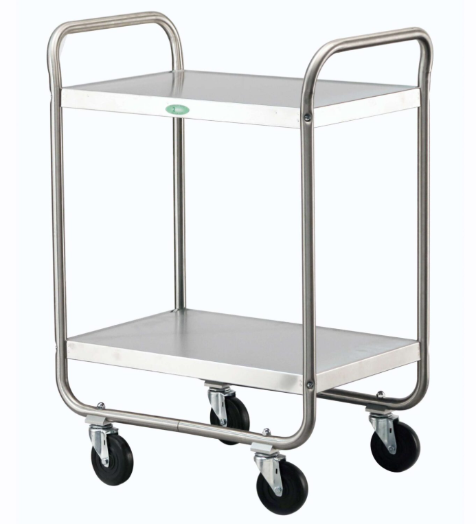 Lakeside 210 Tubular Utility Cart, SS, 2 Shelf