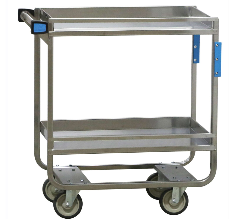 Lakeside 725 Guard Rail Utility Cart, 2 Shelf