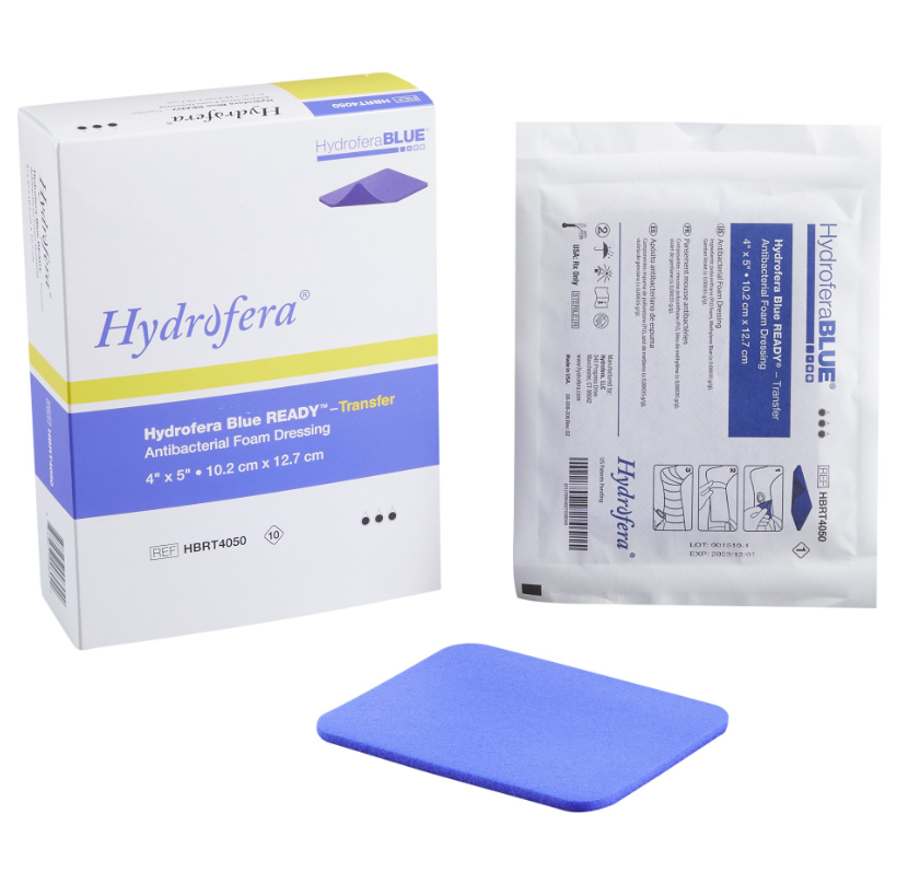 BSN Medical/Jobst Hydrofera Blue Transfer Antibacterial Foam Dressings 4" x 5", 10/bx