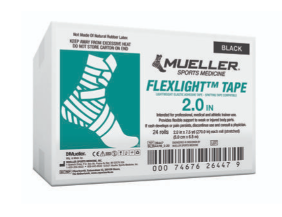 FlexLight Tape, 2" x 7.5 yd, Black, 24 rl/cs