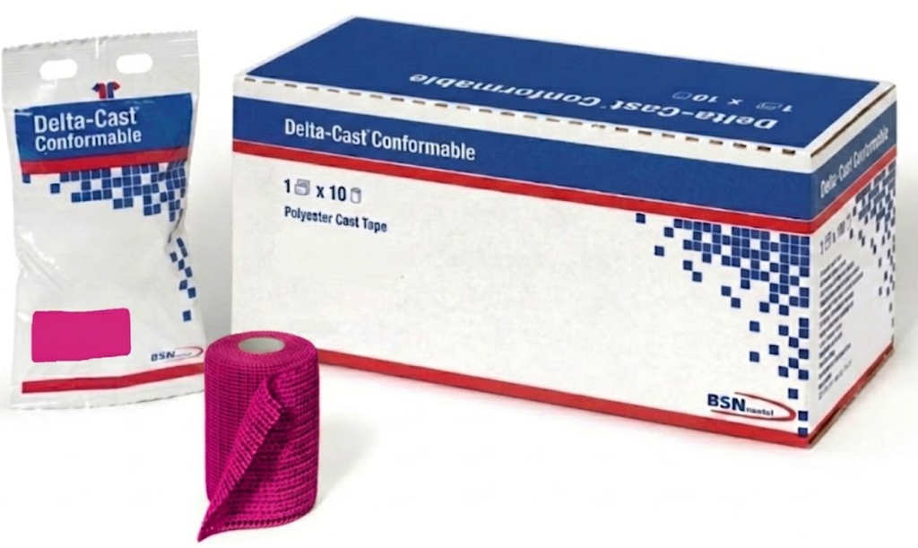 BSN Medical/Jobst Delta-Cast Conformable Cast Tape, 3" x 4 yds, Pink, 10rl/bx