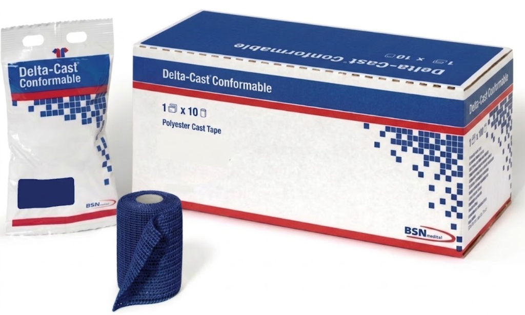 BSN Medical/Jobst Delta-Cast Conformable Cast Tape, 3" x 4 yds, Dark Blue, 10rl/bx