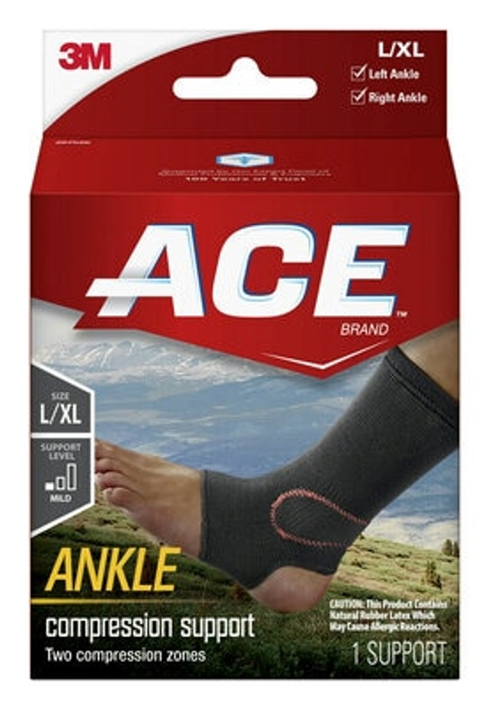 ACE Compression Elasto-Preene Ankle Support, 2/pk, 6 pk/cs