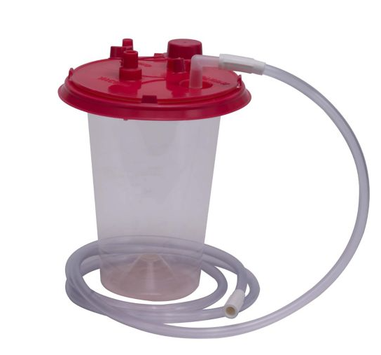 Medi-Vac CRD Standard Suction Canister Kit w/1500cc Liner & 6ft 3/16" Tubing, 72/cs