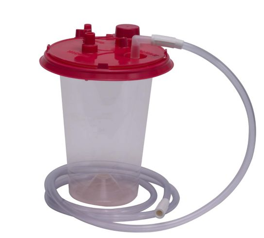 Medi-Vac CRD Standard Suction Canister Kit, w/1500cc Liner, 9ft 1/4" Tubing, 72/cs