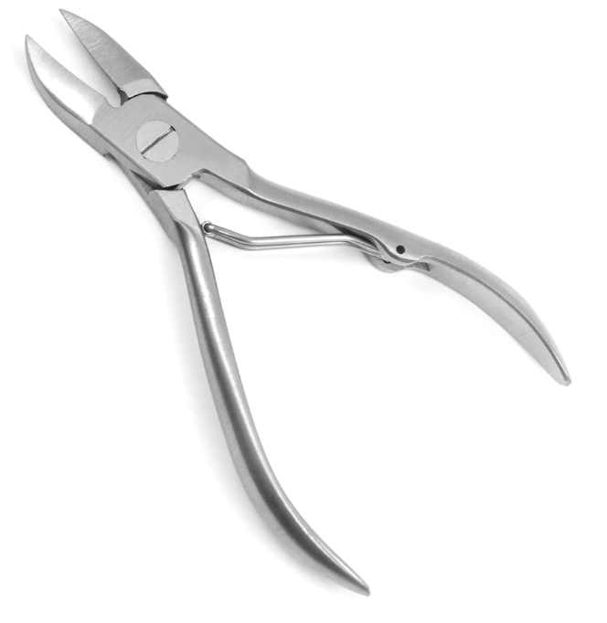 Nail Nipper, FLD, SPRG, 4-1/2", Stainless Steel, 25/bx