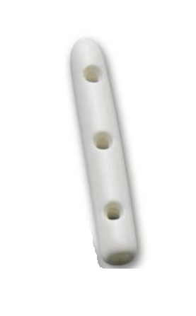 Protector, Solid White, Vented, 1.6mm x 19mm, Non-Sterile, 100 ea/bg