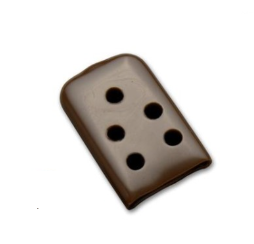 Protector, Vented, Solid Brown, 2mm x 16mm x 25mm, Non-Sterile, 100 ea/bg