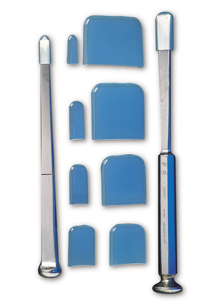 Osteotome Tip Protectors, Non-vent, Blue, 25x25mm, Non-Sterile, 50ea/bg