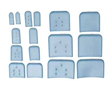 Osteotome Tip Protectors, Vented, Blue, 9.5x25mm, Non-Sterile, 50ea/bg