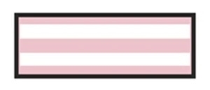 ID Sheet Tape, White/Pink Stripe, 6.35mm, 1 Sheet, Non-sterile