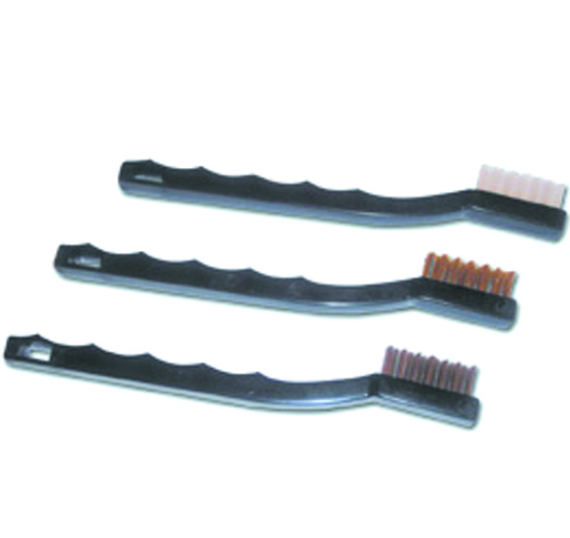 Toothbrush Style Brush, Stainless Steel, 13mm(.512") Brush dia X 1.5"Bristlelen X 7.25" Overalllen, Non-Sterile, 2/bg