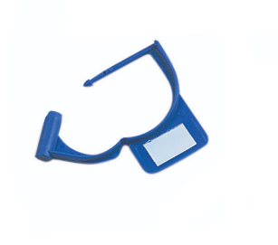 Locking Tags, Blue, Write-On, 100/bg