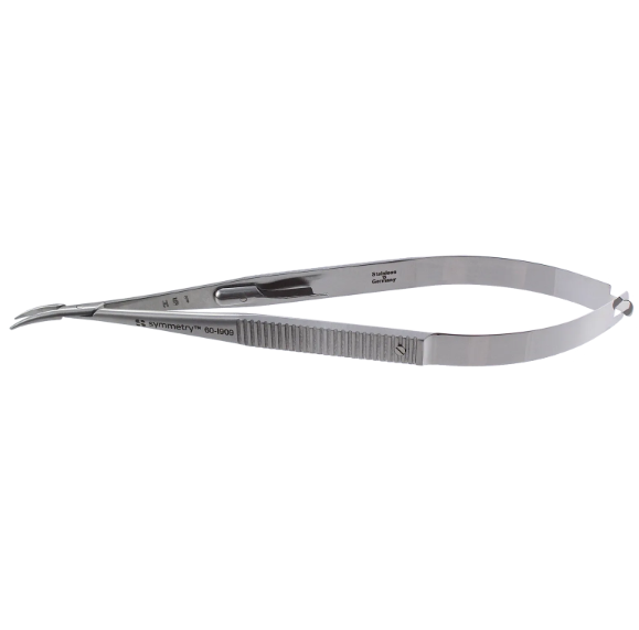 Symmetry Needle Holder, Castroviejo, Curved, Delicate, w/Lock, 5 1/2 in