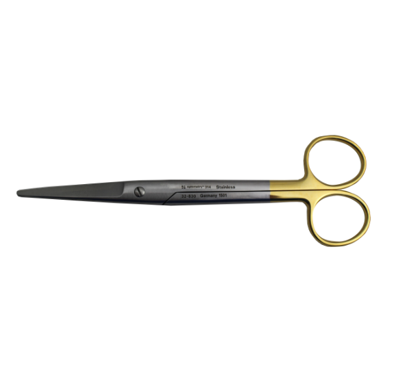 Scissors, Mayo, Straight, Beveled Blades, Tungsten Carbide, 6-3/4"