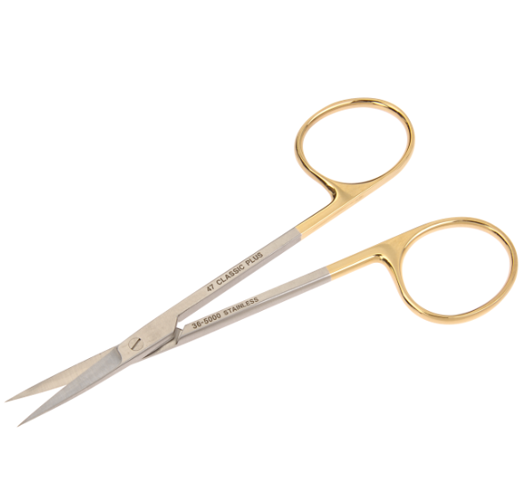 Classic Plus Scissors, Iris, Straight, 4 1/2"
