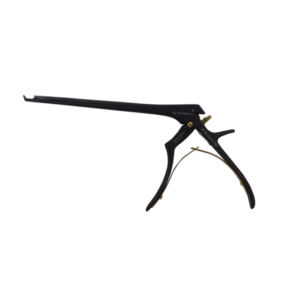 RapidClean Kerrison Rongeur, Micro, Thin Footplate w/Ejector, 40 Degree Up, Ceramic Coated, Convertible, 4mm, 8"