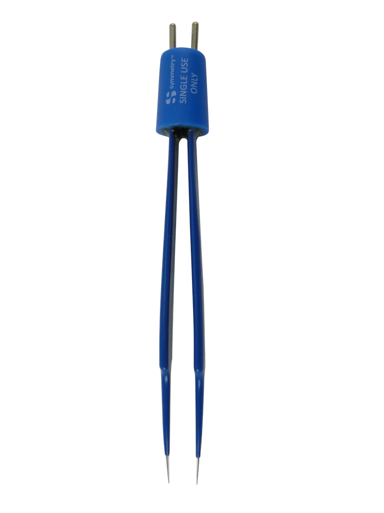 Olsen® Bipolar Forceps, Midas Touch Jewelers, Insulated, Smooth, Straight Micro Tips, 4 1/2 in, 114 mm, Single Use, 5/bx